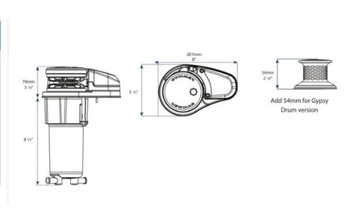 Lewmar - VX1L Verticale ankerlier