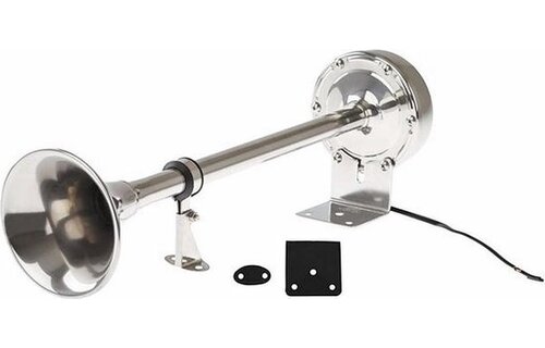 Talamex Scheepshoorn 12 Volt enkel RVS - 400mm