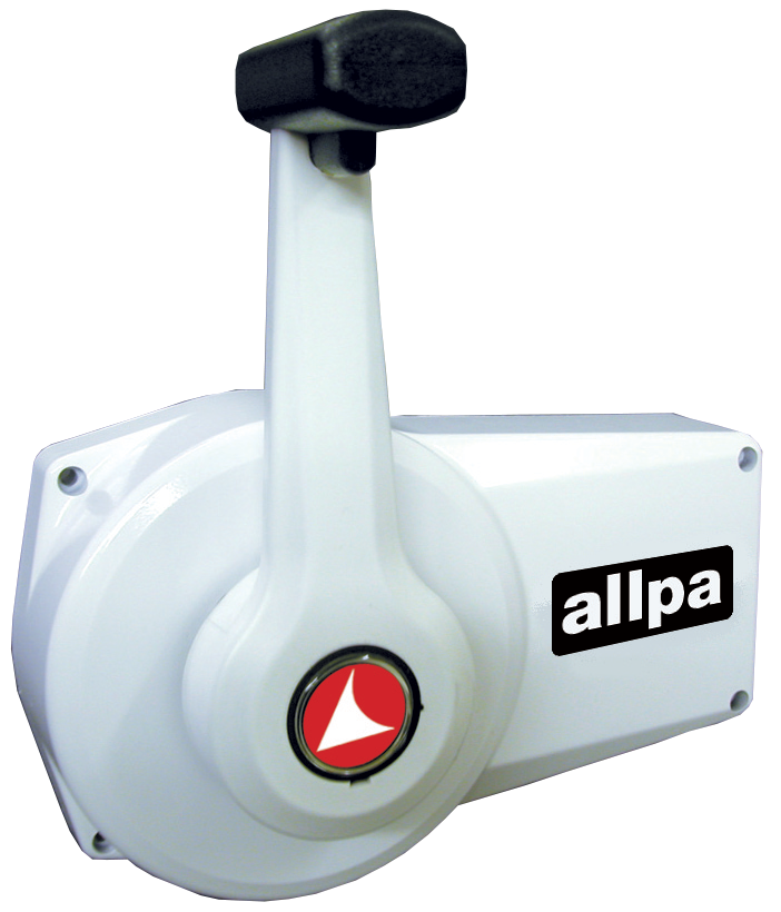 allpa Éénhandel motorbediening A89, wit, zijmontage, met interlock