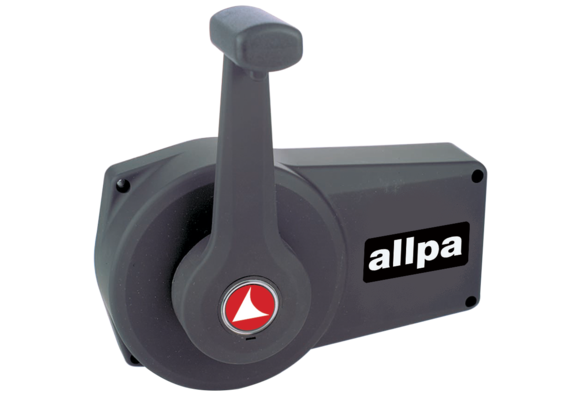 allpa Éénhandel motorbediening A90, zwart, zijmontage, met interlock
