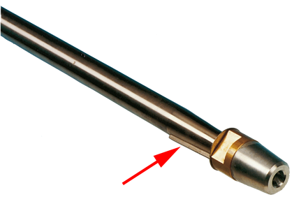 RVS 316 schroefas spie