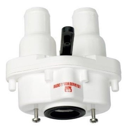 Tweewegkraan set A slangaansluiting recht