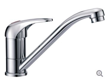 Verchroomde mengkraan 1 hendel