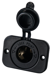 allpa Waterdicht inbouw stopcontact 12V, incl. deksel