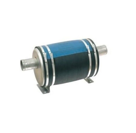 Waterlock / uitlaatdemper RVS 316 - rechte aansluiting