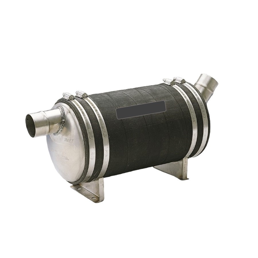 Waterlock / uitlaatdemper Schuine aansluiting