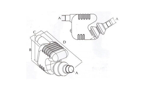 Kunststof waterlock/uitlaatdemper 33 litr. tot 150pk