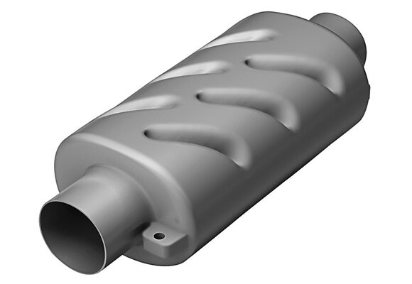 Kunststof uitlaatdemper