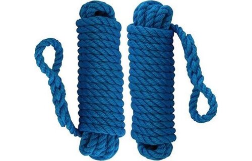 2 stuks fenderlijn | Blauw | 2,5 m