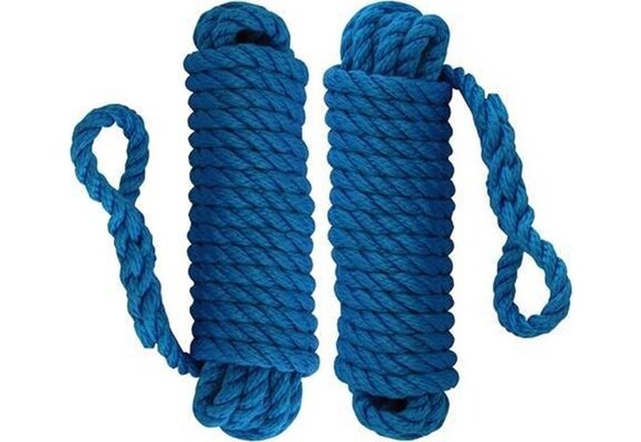 2 stuks fenderlijn | Blauw | 2,5 m