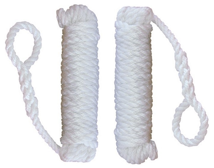 2 stuks fenderlijn | Wit | 2,5 m