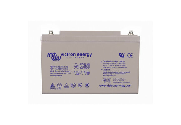 AGM Deep Cycle accu met schroefdraad 12V/110Ah (M8)