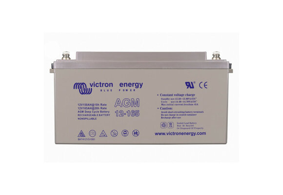 AGM Deep Cycle accu met schroefdraad 12V/165Ah (M8)