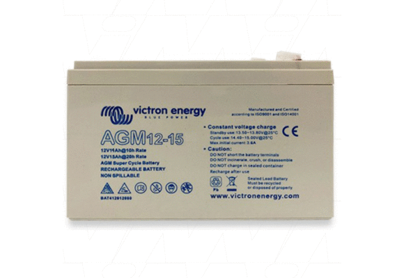 AGM Super Cycle accu 12V/15Ah (Faston)