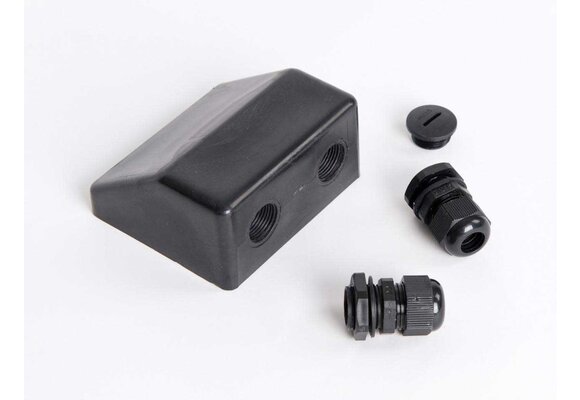 Dakdoorvoer dubbel zwart t.b.v. zonnepaneel