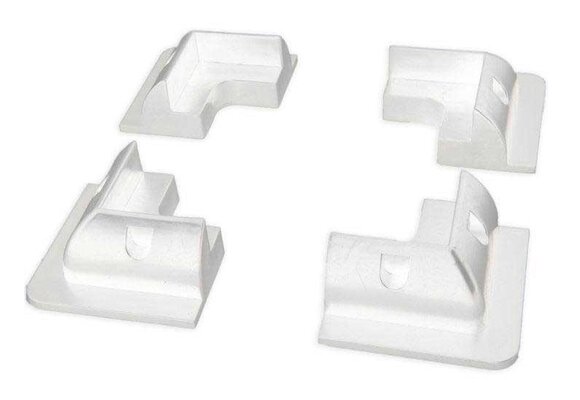 Hoekblokken wit zonnepaneel (set van 4)