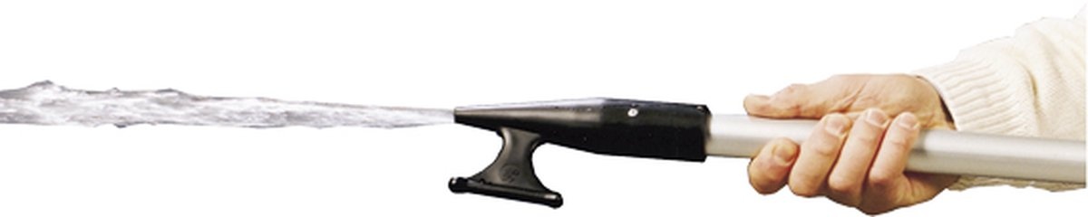 allpa Aluminium telescopische bootshaak met kunststof haak en ingebouwde lenspomp