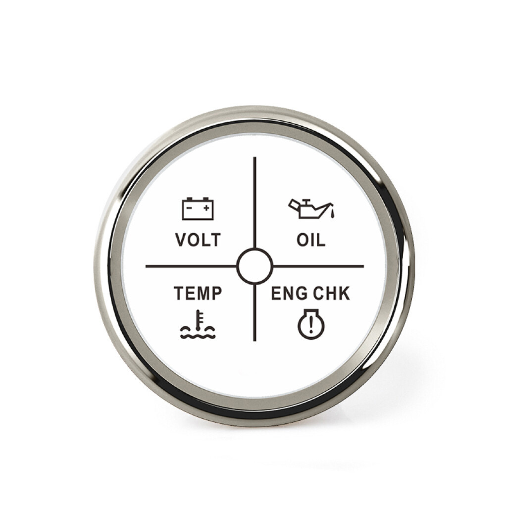 Hollex | Alarminstrument 4 in 1 | Wit/RVS 9-32V