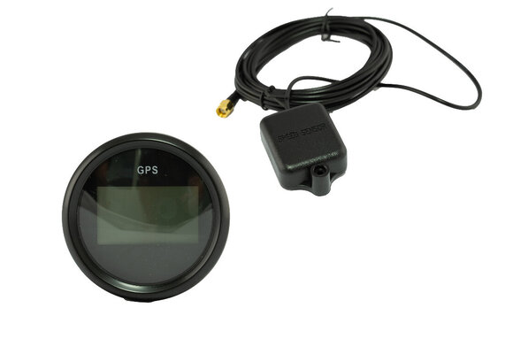 Hollex | Digitale GPS Snelheidsmeter | Wit/RVS 9-32V