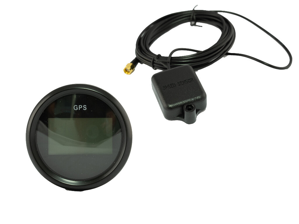 Hollex | Digitale GPS Snelheidsmeter | Wit/RVS 9-32V