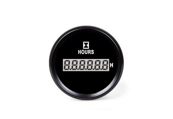 Hollex | Digitale bedrijfsurenteller | Zwart 9-32V