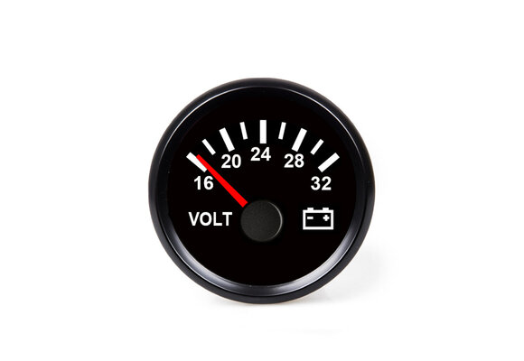 Hollex | Voltmeter | Zwart 18-32V