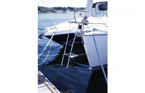 RVS boegladder - 3 treden