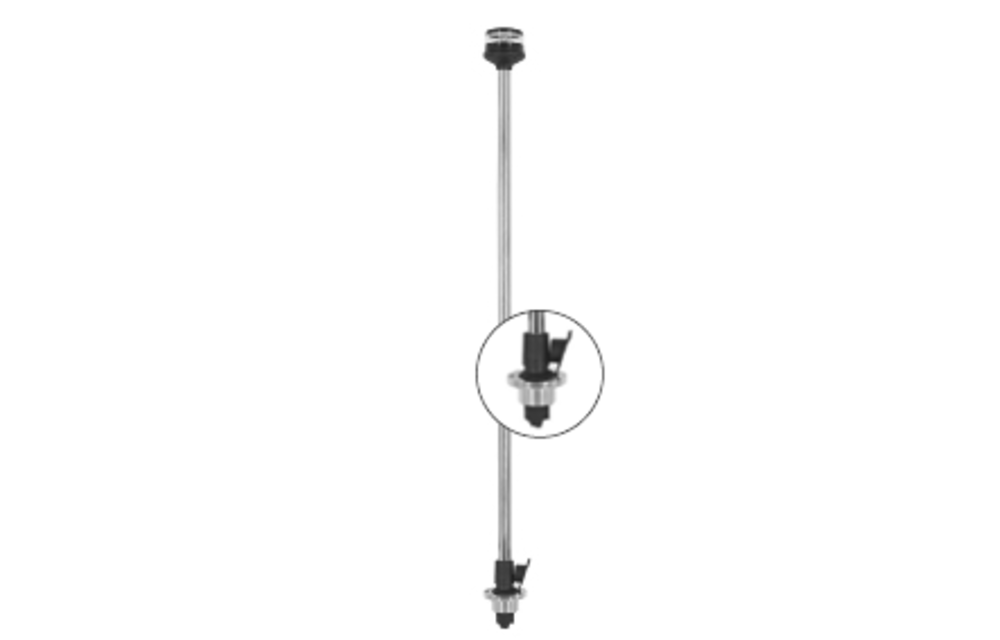 allpa Rondschijnend toplicht LED; 360°; L=1000mm, Voetmontage
