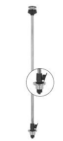 allpa Rondschijnend toplicht LED; 360°; L=1000mm, Voetmontage