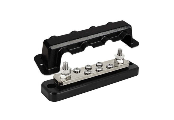 Busbar 250A 2P with 6 screws +cover