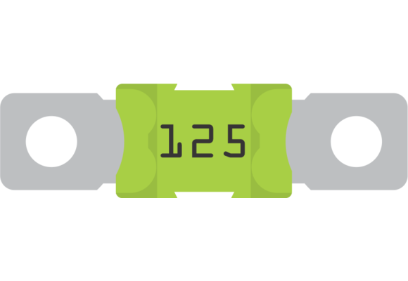 MEGA-fuse 125A/58V voor 48V producten