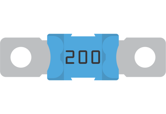 MEGA-fuse 200A/58V voor 48V producten