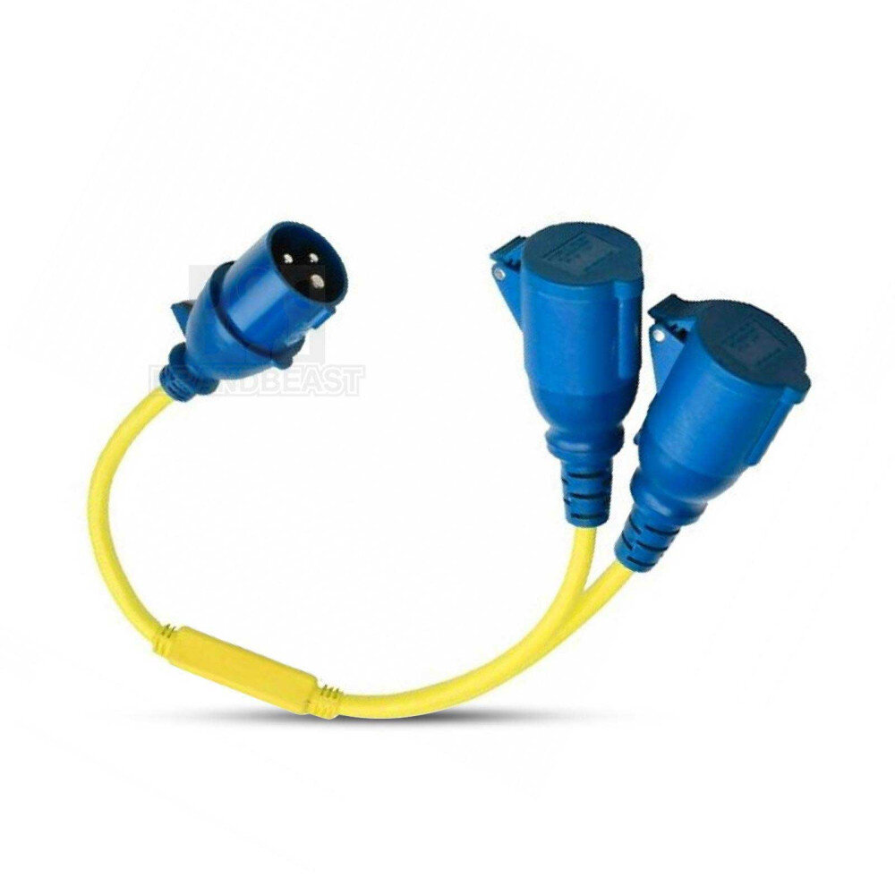 Victron Splitterkabel 16A 250V – CEE Stecker Auf 2x CEE Kupplung, Für Stromverteilung