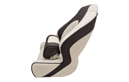 Bootstoel Diamond Moon wit/antraciet