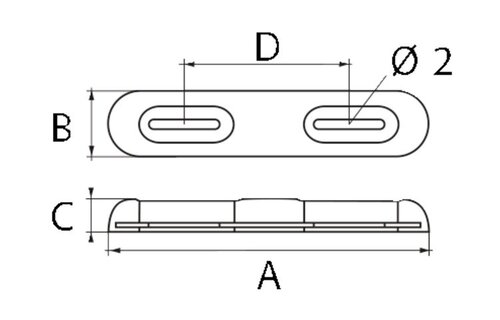 Anodes schroefbaar magnesium