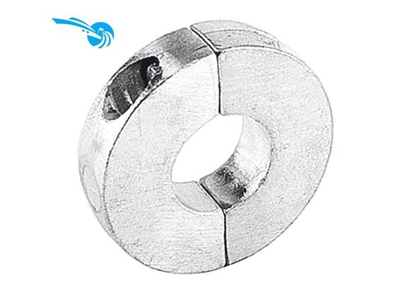 Schroefas anode ringvorm zink