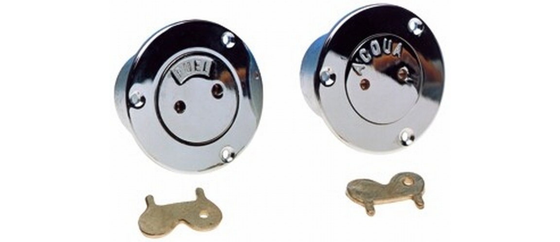 Messing verchroomde dekvuldoppen