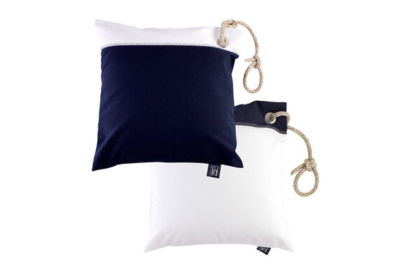 Bootkussen - Waterproof Kussen | Blauw/Wit - 2 stuks