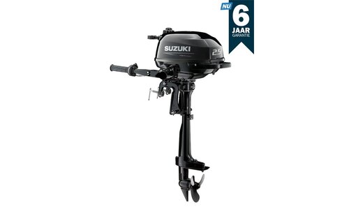 Suzuki  buitenboord motor 2.5pk - DF2.5 - Kortstaart - Zwart