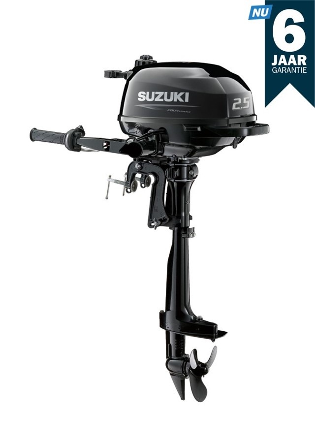 Suzuki  buitenboord motor 2.5pk - DF2.5 - Kortstaart - Zwart