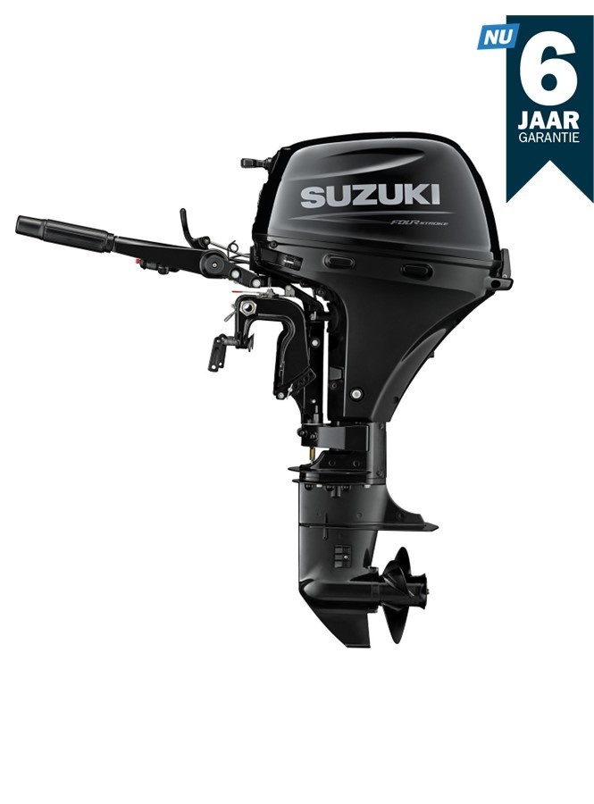 Suzuki buitenboordmotor 15 pk – DF15A - Langstaart – Zwart