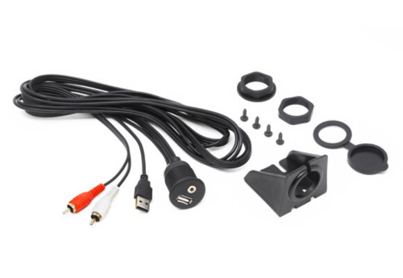 Hertz - HMA USB AUX IN - Waterproof stopcontact met USB en 3.5 jack