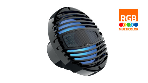 Hertz - HMX 8-LD-TC- 8" Marine high performance coax speakers | Zwart (RGB led), set van 2