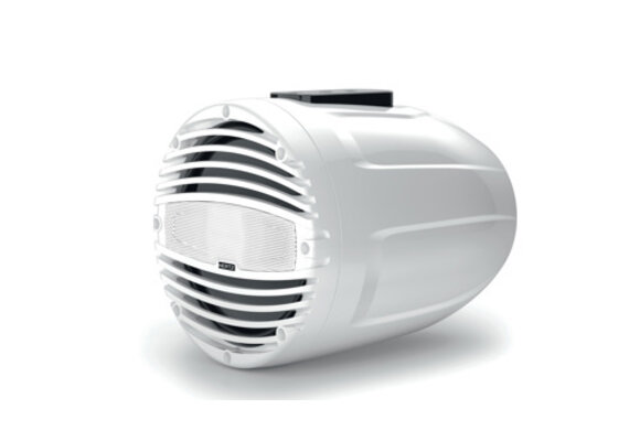Hertz - HTX 8 M-FL-TW - 8" Marine Tower coax speaker | Wit (RGB led), vlakke montage, enkel