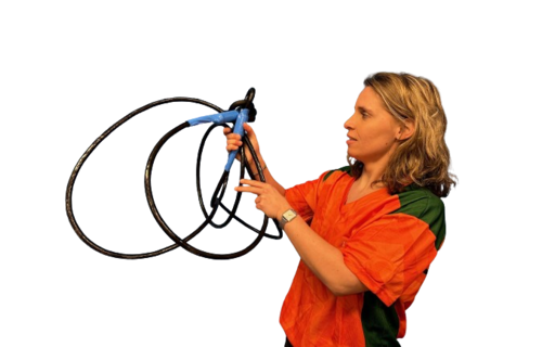 Geplastificeerde Anti-Diefstal-Kabel met slot - L=5m