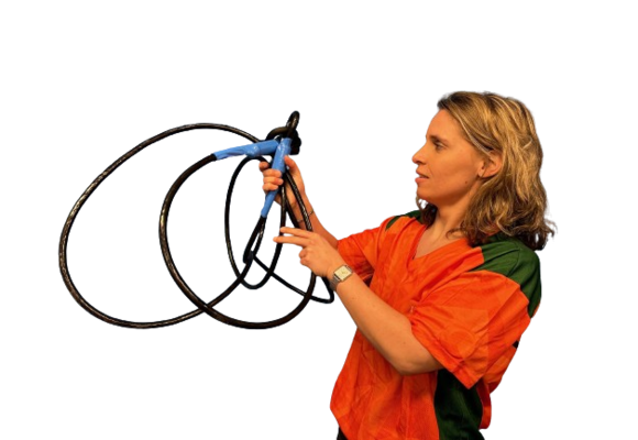 Geplastificeerde Anti-Diefstal-Kabel met slot - L=5m