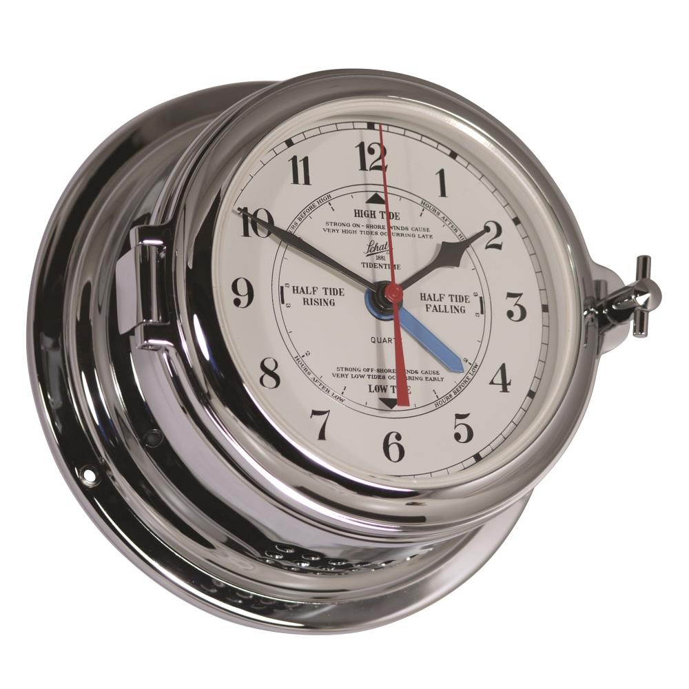 Schatz - Getijdenklok Midi messing verchroomd Ø155 mm