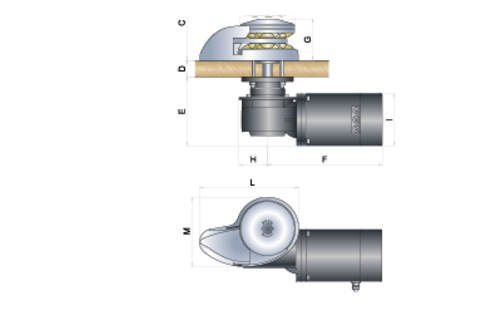 Ankerlier Verticaal model "Corse" (zonder verhaalkop)