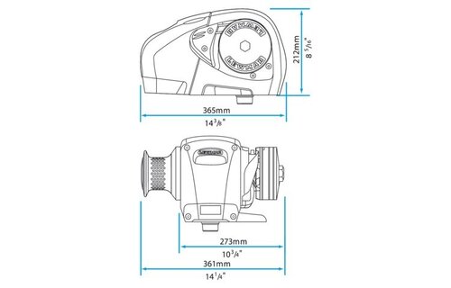 Lewmar - Horizontale ankerlier H2 Gypsy (drum)