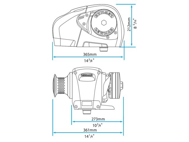 Lewmar - Horizontale ankerlier H3 Gypsy (drum)
